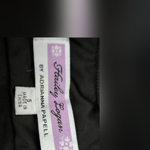 Hailey by Adrianna Papell Black Layered Dress Side Zipper One Shoulder S… - Picture 3 of 5